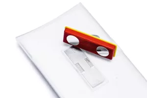 Namnskylt CLICK FOLD 40x75, magnetfäste