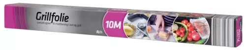 Abena grillfolie 10 m x 40 cm – slitstark aluminiumfolie för grill och matlagning, tål höga temperaturer och idealisk för storkök, ugn och livsmedelshantering