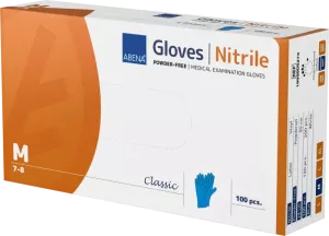 ​ABENA Nitril Classic Blå Opudrad M – Undersökningshandskar