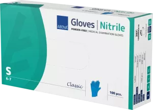 ABENA Nitril Classic Blå Opudrad S – Undersökningshandskar