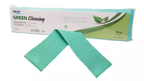 Activa Green Cleaning mikrofibermopp 60 cm med miljövänlig profil, för effektiv våt- och torrmoppning av golv