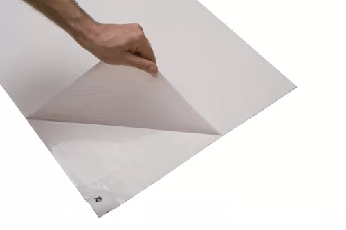 Activa Klibbmatta vit 90x115 cm 30 ark – självhäftande klibbmatta som effektivt fångar upp damm, smuts och partiklar från skor och hjul för att bidra till renare och mer kontrollerade hygienmiljöer, anpassad för renrum, laboratorier, vårdmiljöer