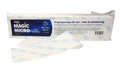Activa Magic Micro 60 cm – mikrofibermopp för effektiv och skonsam rengöring av golv i professionella miljöer