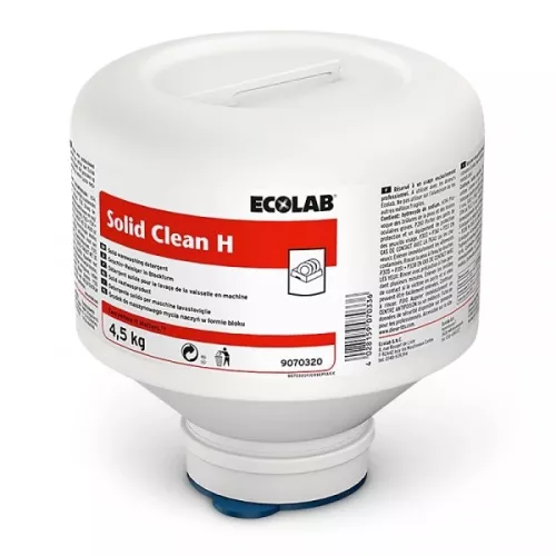 Solid Clean H alkaliskt maskindiskmedel 4,5 kg – kraftfullt och effektivt diskmedel för professionella diskmaskiner och hårt smutsad disk