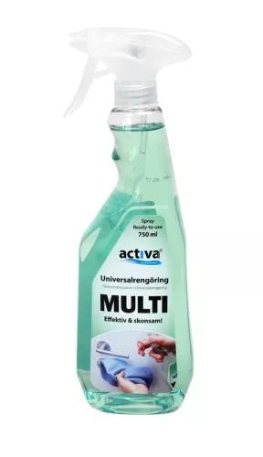 Allrent Activa Multi 750 ml – effektivt allrengöringsmedel för daglig rengöring av alla ytor