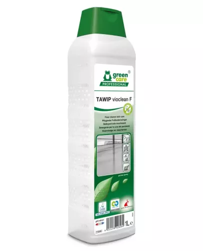 Allrent Green Care Tawip Vioclean F 1L – miljömärkt rengöringsmedel för daglig städning av alla vattentåliga ytor