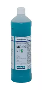 Wetco Surf Allrent 1L – effektivt rengöringsmedel för daglig rengöring av golv och ytor  Allrengöringsmedel från Wetco – Surf 1-litersflaska för professionell städning
