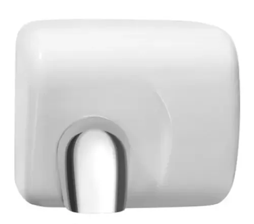 Arial handtork vit sensorstyrd 2300W frontvy i modern och hygienisk design, kraftfull varmluftstork med automatisk sensor, snabb torktid och energieffektiv drift, idealisk för toaletter i offentliga miljöer, kontor och restauranger