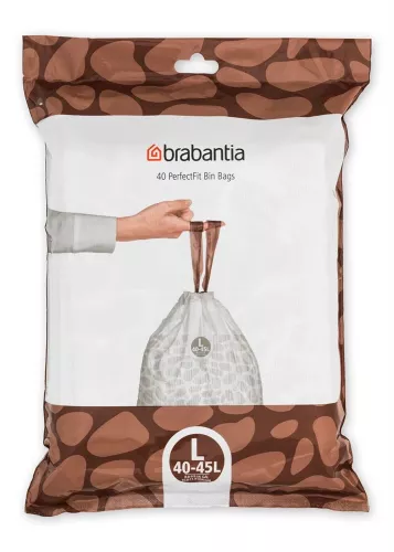Brabantia avfallspåse 40–45 liter storlek L – Dispenserpack för smart och enkel påfyllning