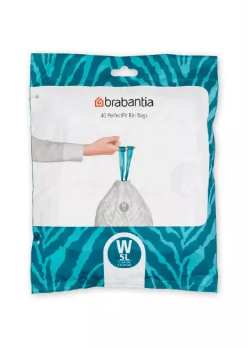 Dispenserpack med 5L avfallspåsar, storlek W – Brabantia original