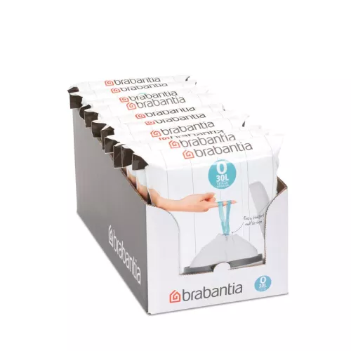 Avfallspåse Brabantia Dispenserpack 30 liter – starka soppåsar i praktisk förpackning, 40 st för Brabantia-pedalhinkar