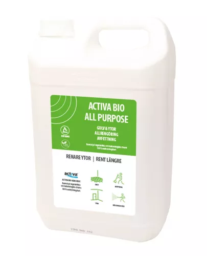 Activa Bio All Purpose avfettning 5L – miljövänlig och kraftfull rengöring för hårt smutsade ytor