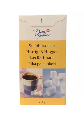 Bitsocker Snabb Garant 1 kg – klassiska sockerkuber som löses snabbt upp i varm dryck