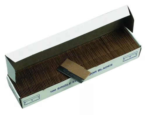 Blad Klick Ettore 4 cm – reservblad i 100-pack för fönsterskrapor och rakbladsskrapor, perfekt för effektiv borttagning av smuts och färg