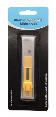 Reservblad till klickskrapa Activa Handy Grip 9 cm – 10-pack slitstarka stålblad för effektiv borttagning av smuts, färg och limrester från hårda ytor