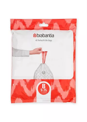 Brabantia avfallspåse 5L – perfekt passform för mindre soptunnor, stark och läckagesäker för hygienisk avfallshantering