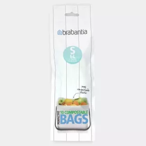 ​Brabantia Avfallspåse 6L (S) Komposterbar