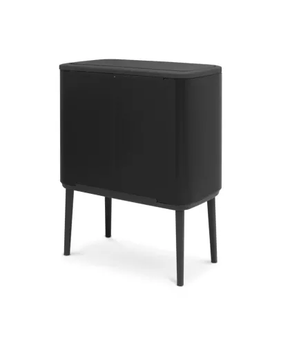 Brabantia Bo Touch Bin 36 liter med ben matt svart – sopbehållare för smidig avfallssortering, touchöppning med stilren design och stabil konstruktion, för kök, kontor och moderna miljöer