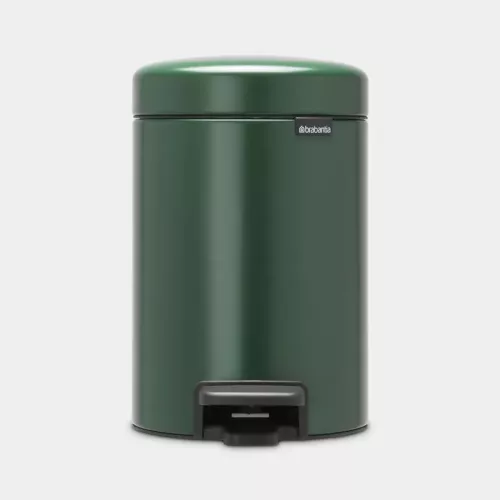 Brabantia NewIcon pedalhink 3 L pine green – sopbehållare med pedalöppning för hygienisk avfallshantering i kompakt och stilren design i pine green som ger ett naturligt och stilrent intryck i för kök, badrum och kontor