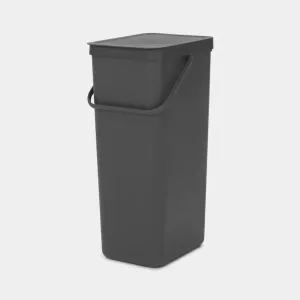 ​Brabantia Sort & Go Waste Bin 40L – Grå