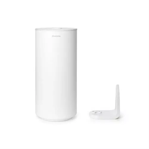 Brabantia toalettpappershållare väggmonterad mineral vit – stilren dispenser med praktisk design, enkel montering och hygienisk förvaring för moderna badrum