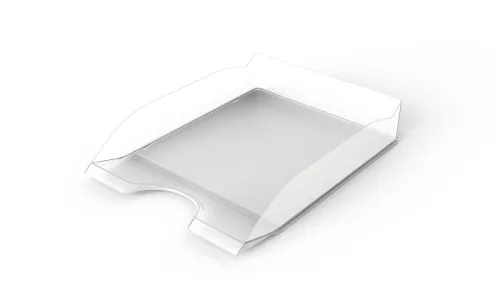 Brevkorg Basic A4 transparent – stilren och funktionell dokumentkorg för organisering av papper i genomskinlig design