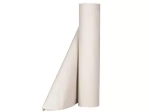 Britsunderlägg Abena 1-lags naturfärgat – 60 cm x 195 m hygienrulle för undersökningsbritsar