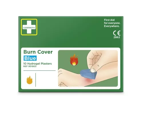 Burn Cover Cederroth 10-pack – sterila plåster för snabb lindring och skydd av mindre brännskador