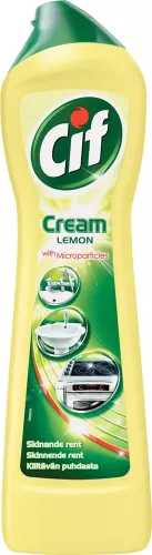 Cif Cream Lemon 500 ml – effektivt rengöringsmedel med citrondoft för grundlig rengöring av kök, badrum och hårda ytor