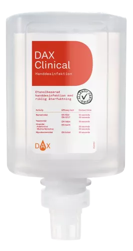 DAX Clinical refill 1000 ml – handdesinfektion refill för dispenser med effektiv bakteriedödande verkan