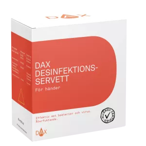​DAX Desinfektionsservett för händer 20st