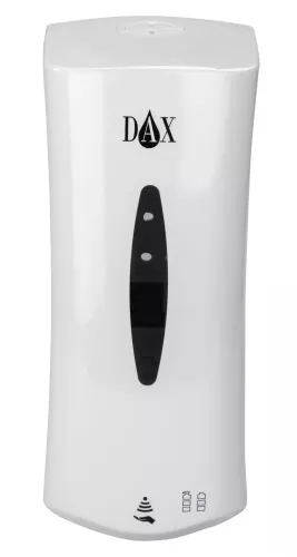 DAX Smart automatisk dispenser vit 1 liter – beröringsfri dispenser för hygienisk dosering av tvål eller handdesinfektion