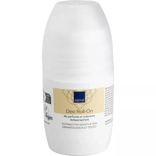 Deodorant Abena roll-on oparfymerad 50 ml – skonsam deodorant utan parfym för daglig användning och känslig hud