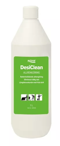 Desinficering Activa DesiClean 1L – effektiv ytdesinfektion för professionell rengöring inom vård, kök och hygienutrymmen