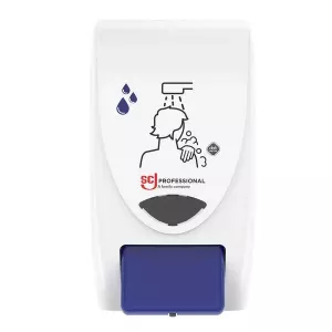 Duschdispenser SC Johnson 2L – väggmonterad tvåldispenser för duschtvål i offentliga och industriella miljöer