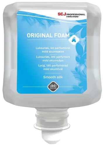 Deb Original Foam dispenser för skumtvål 1 liter – professionell skumtvålsdispenser med hygienisk skumdosering som ger låg förbrukning och behaglig handtvätt vid frekvent användning i offentliga toaletter, vårdmiljöer och hygienutrymmen