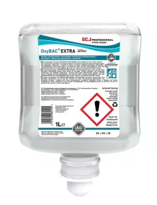 Dispenser för skumtvål Deb OxyBac Extra 1L – väggmonterad hygienlösning för antibakteriell handtvätt i krävande miljöer