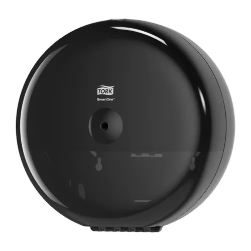 Toalettpappersdispenser Tork SmartOne T8 svart – hygienisk och vandalresistent dispenser för offentliga toalettutrymmen