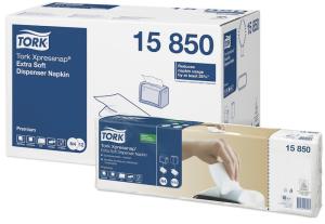 Tork Xpressnap Extra Mjuk Vit Dispenserservett 2-lag Smal Premium N4