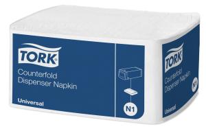 Tork Counterfold Vit Dispenserservett N1