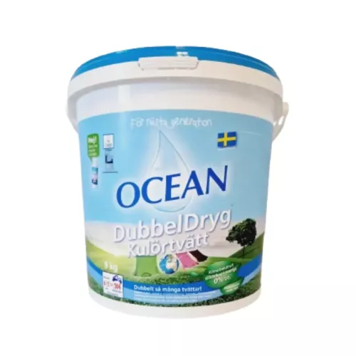 Dubbeldryg tvättmedel 9 kg parfymerad – högkoncentrerat tvättpulver för effektiv rengöring av kläder med fräsch doft