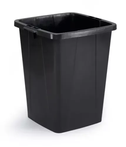Durabin 90 L svart plasttunna – stor och slitstark avfallsbehållare för effektiv avfallshantering i professionella miljöer