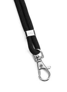 Durable Nyckelband rPET Svart med Karbinhake 46 cm 10-pack