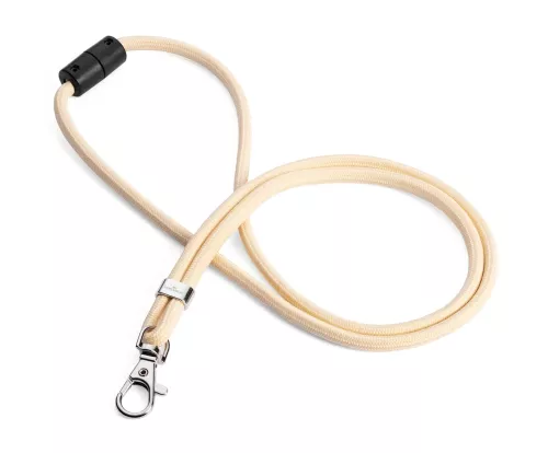 ​Durable Nyckelband rPET Beige med Karbinhake 46 cm 10-pack