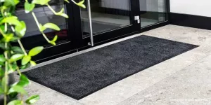 EcoAbsorb entrématta Mineral Grey 115x200 cm – miljövänlig och högabsorberande matta för effektiv smuts- och fuktupptagning i entréer