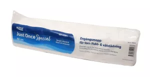 Activa Just Once Special engångsmopp 60 cm, färdigimpregnerad dammopp med hög smutsupptagning för effektiv rengöring av släta golv