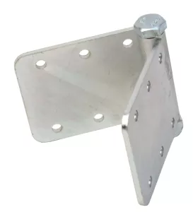 Activa fästen fallbara för säckhållare, RAL 9005 – svart metallfäste för flexibel montering av avfallssystem