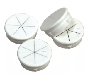 Grå dukhållare FastoGon K-stativ, 4-pack – praktisk förvaring av städdukar i professionella miljöer