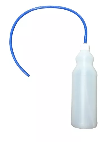 Flask-kit – smidig vätskeförvaring för Motorscrub städmaskin, komplett lösning med slang och fäste