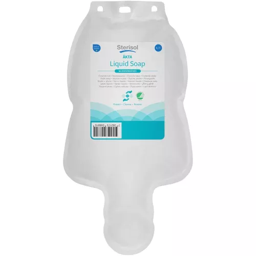 Sterisol Äkta flytande tvål 700 ml – mild och parfymfri tvål i hygienisk plastpåse för dispenser